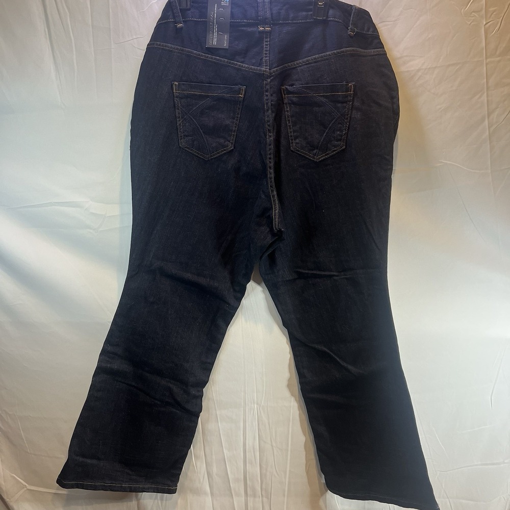 Lane‎ Bryant Womens Distinctly Boot 18 Blue Denim Cotton Stretch Bootcut NWT - Picture 8 of 9